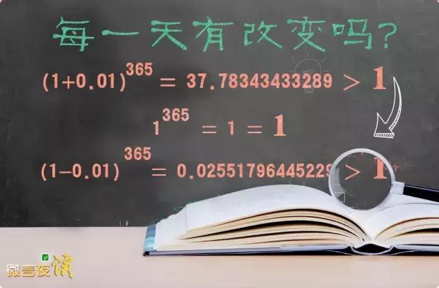 每天进步一点点有多神奇？一个数学公式告诉你！