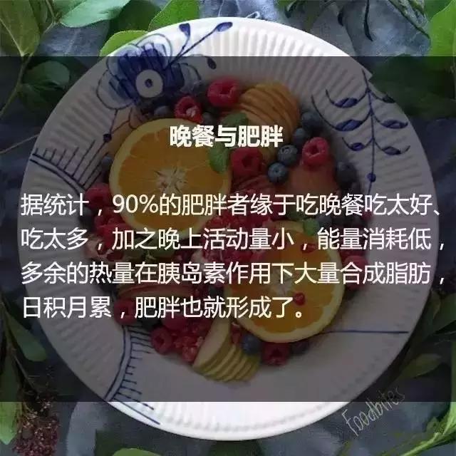 晚餐与体重和寿命的关系（吓得我住嘴了！）