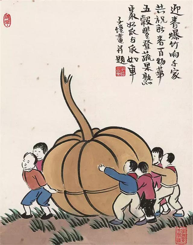 丰子恺｜画里新年好，年淡也暖心