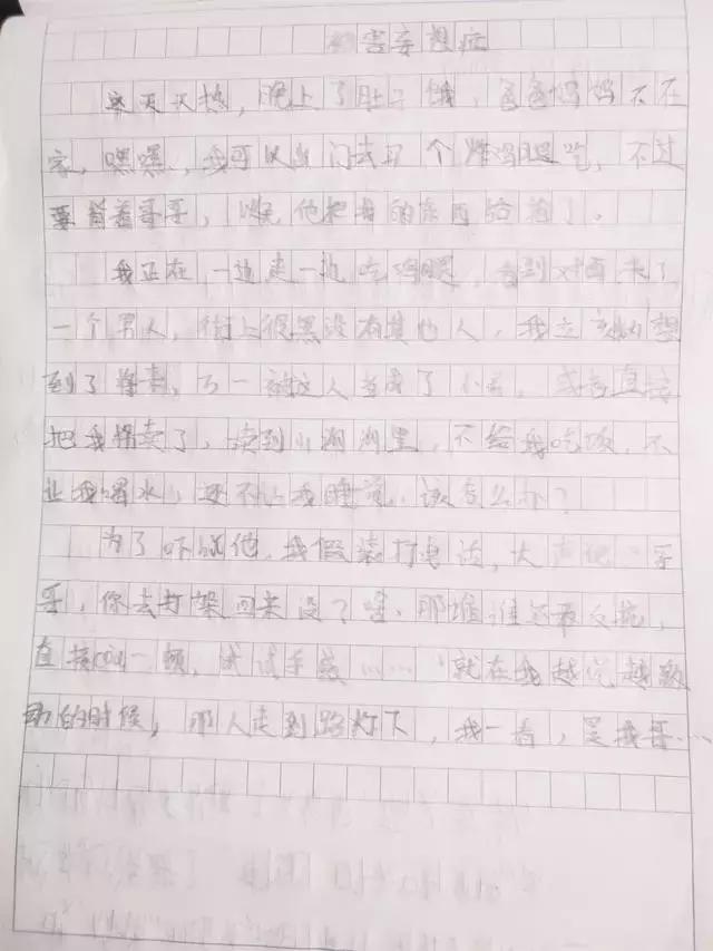 小学生作文《被害妄想症》走红，脑洞清奇的孩子，哥哥不背锅