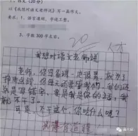 小学生作文《我想对语文老师说》，老师批语：非常有道理，人才