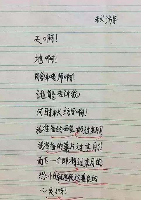 小学生作文写“诗”，老师：小学生能写出这样的诗句，很难得