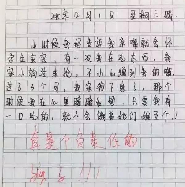 小学生作文《我的偶像》孩子脑洞有多大？你可以嫁给我吗？