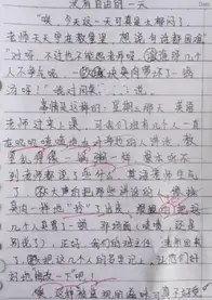 小学生作文《没有自由的一天》，老师拿他们没办法，家长追着打