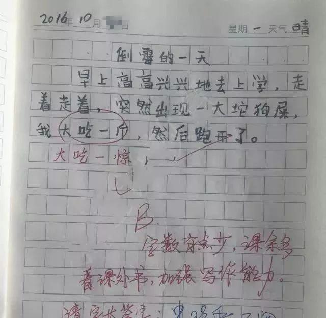 小学生作文透露老爸隐私，老师：别让你妈看，要不你爸要跪搓衣板