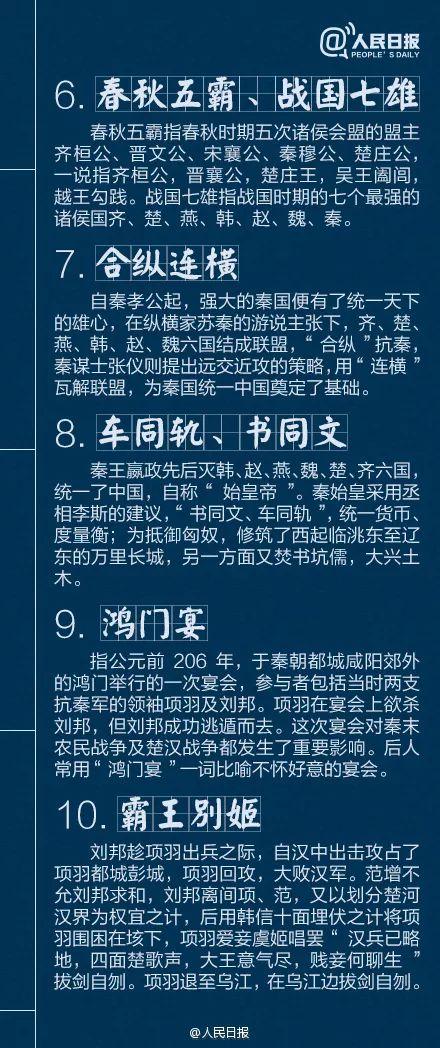 人民日报总结：不可不知的40个中国古代历史典故