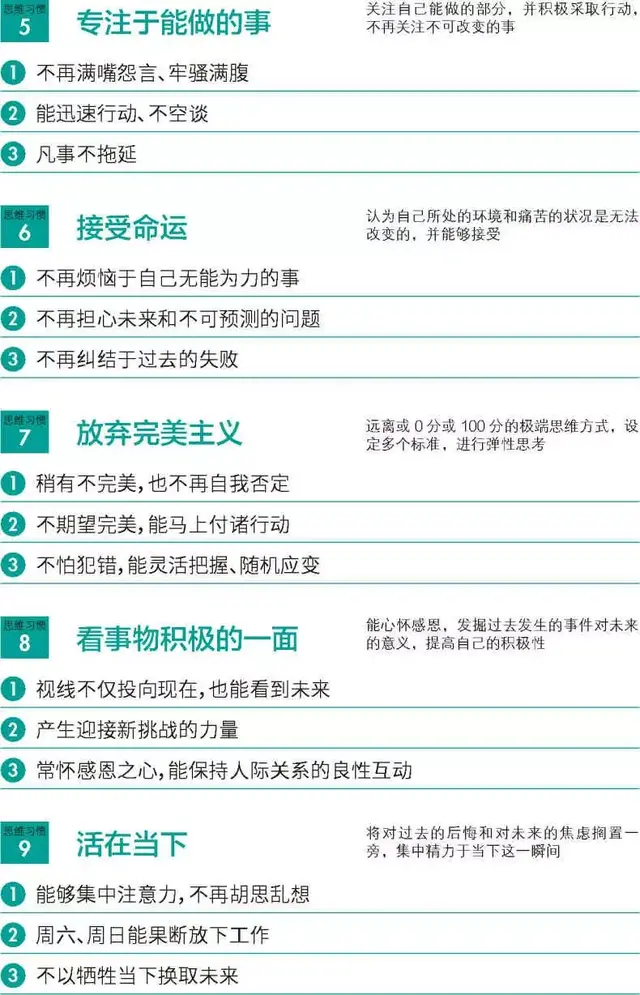 改变9个思维习惯，让我们和情绪和谐相处