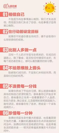 人民日报：50个走向成功的习惯